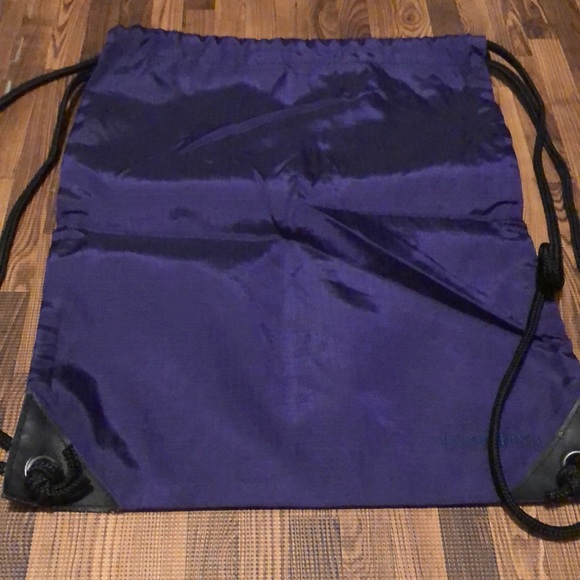 Lands' End Purple  Drawstring Bag - Picture 1 of 3